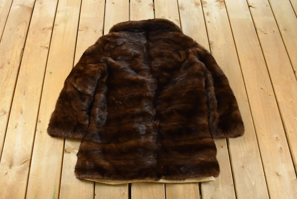 Vintage 1970s Mink Fur Coat Adult Large