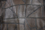 Vintage 1980s Fur Lined Patchwork Leather Jacket