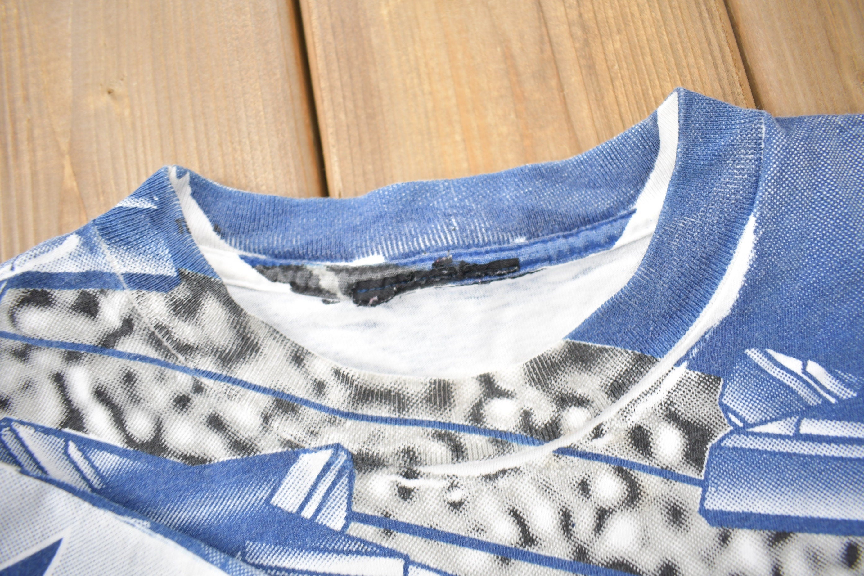Vintage 1995 Dallas Cowboys NFL All Over Print T-Shirt