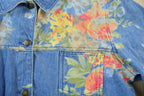 Vintage 1990s Floral Denim Jean Jacket