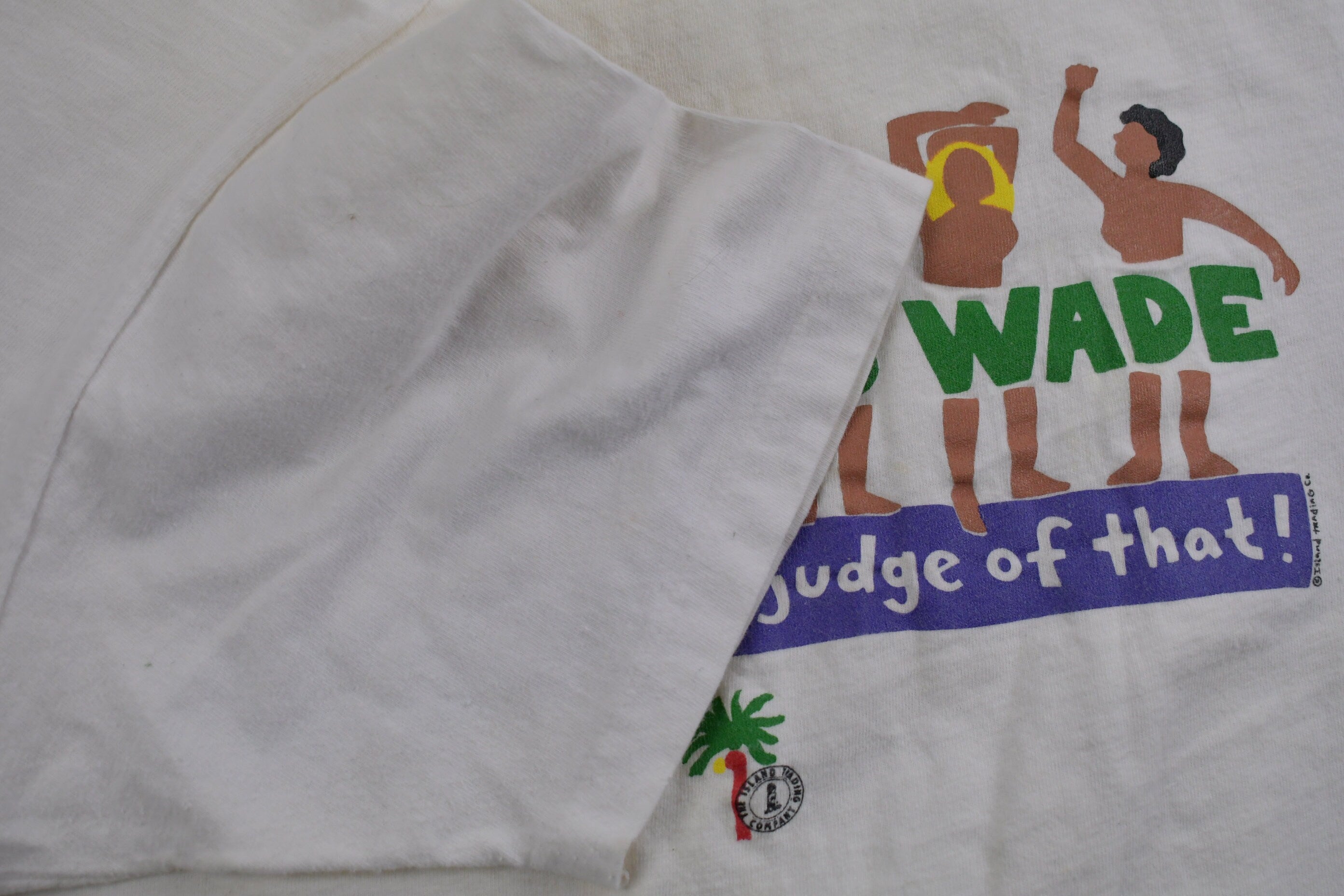 Vintage 1980s ROE Versus WADE Graphic T Shirt