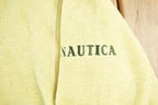 Vintage 1990s Nautica Fleece Quarter Zip Sweater / Outdoorsman / 90s Sweater / Streetwear / Hiking / Fleece Zip up