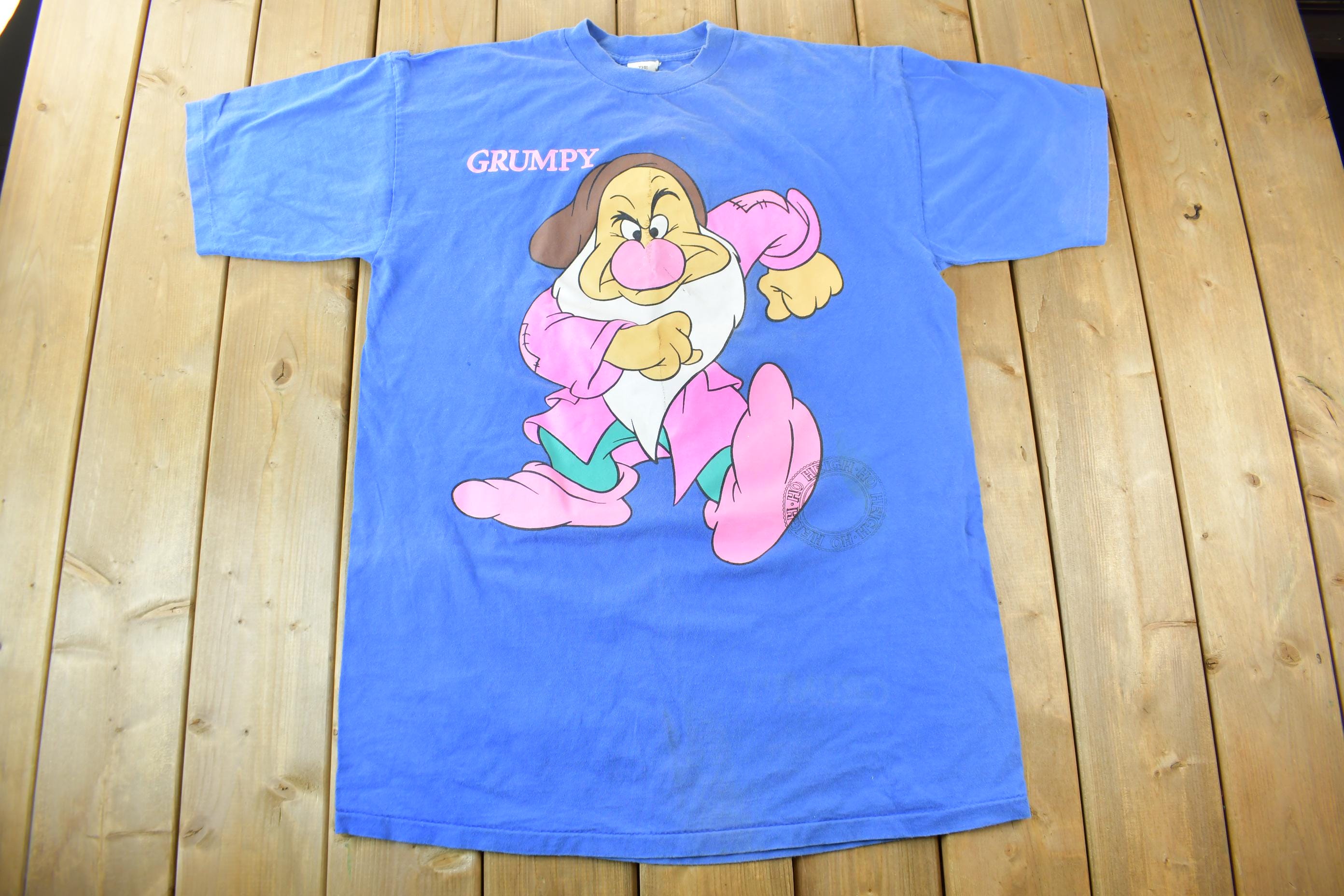 Vintage 1990s The Disney Store Grumpy Seven Dwarves Graphic T-Shirt