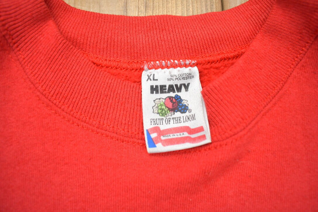 Vintage 1990s Red Mason City Golf Crewneck Sweatshirt