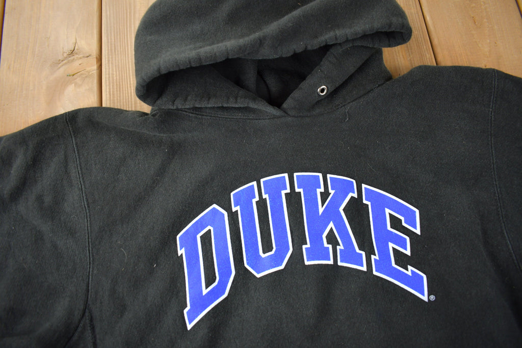 Vintage 1990s Duke University Collegiate Heavy Weight Hoodie Made In USA