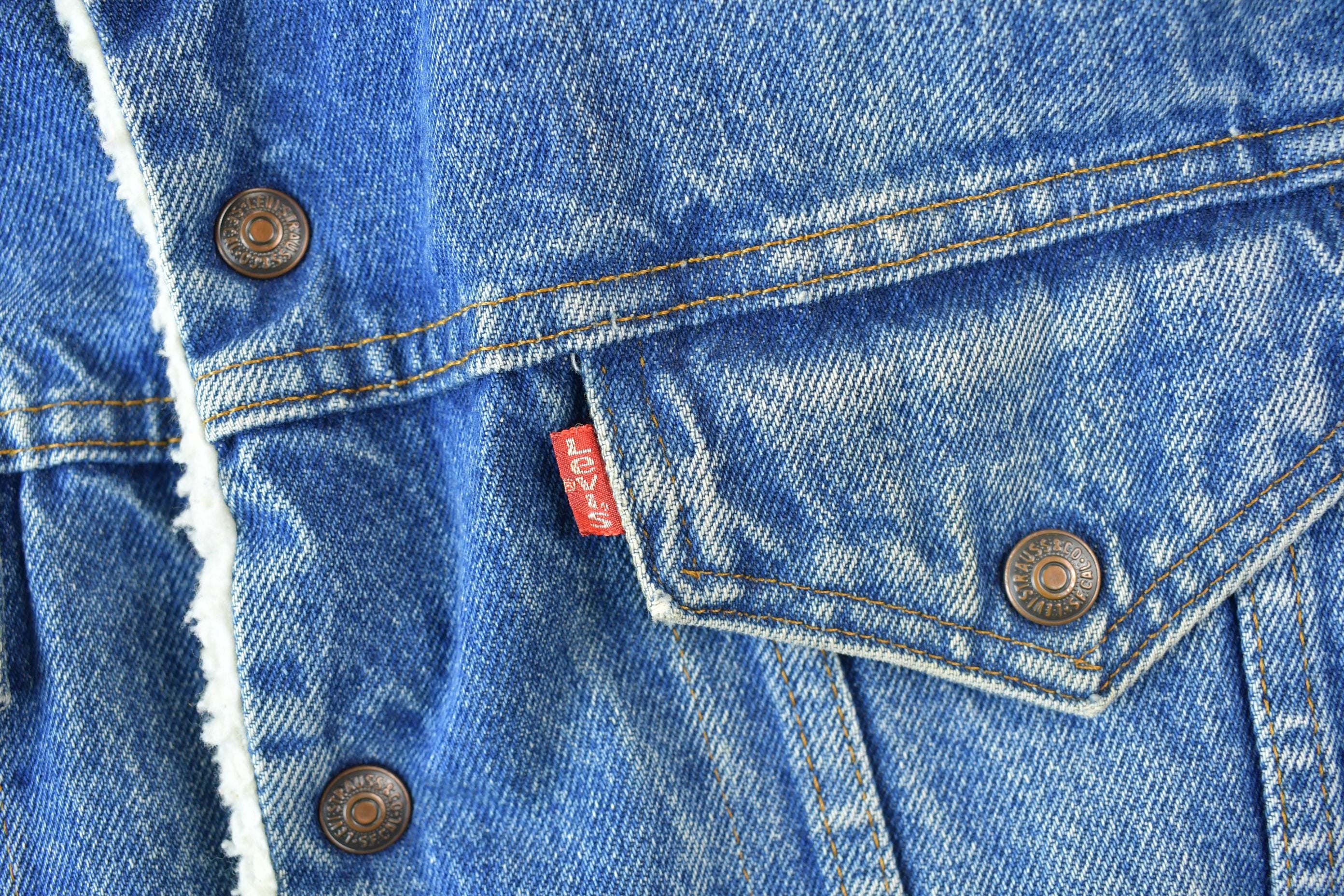 Vintage 1970s Levi's Sherpa Lined Jean Jacket