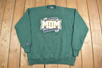 Vintage 1990s Northern Michigan University Mom Collegiate Crewneck / Embroidered / Sweatshirt / Sportswear / Americana / Made in USA