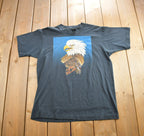 Vintage 1980s Martial Arts Academy Single Stitch Graphic T Shirt Made In USA