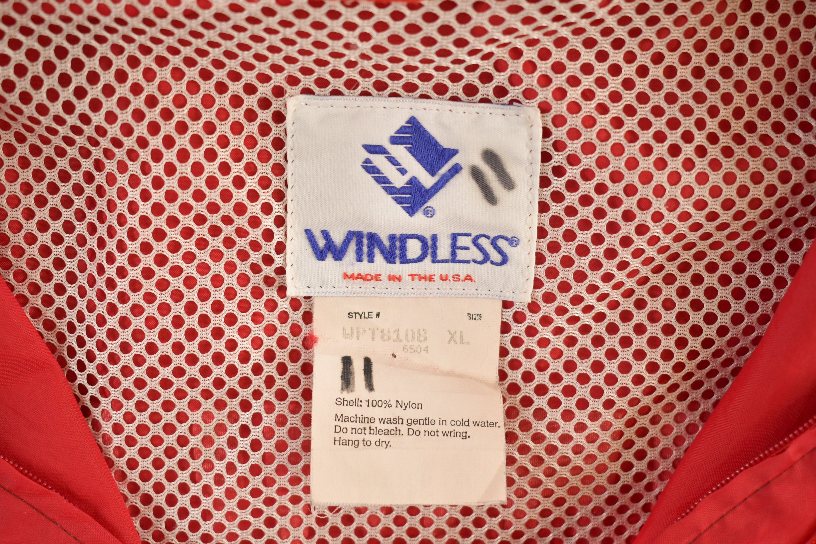 Vintage 1990s Lifeguard Quarter Zip Windbreaker