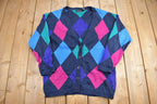 Vintage 1990s Paul Hard Knit Cardigan Sweater