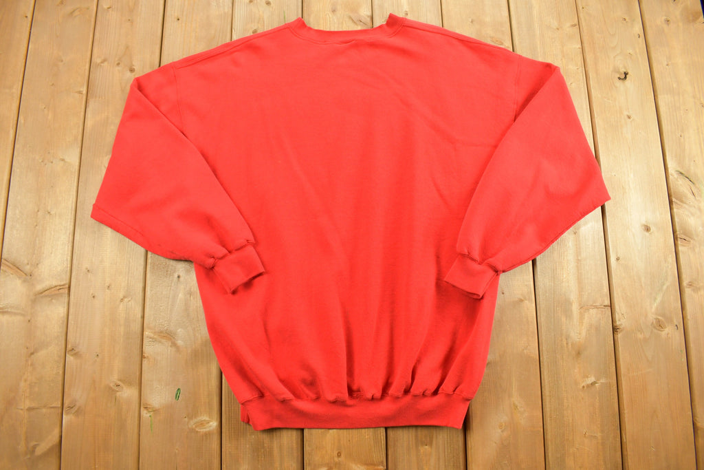 Vintage 1990s USA Flag Spell Out Crewneck Sweatshirt