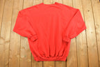 Vintage 1990s USA Flag Spell Out Crewneck Sweatshirt