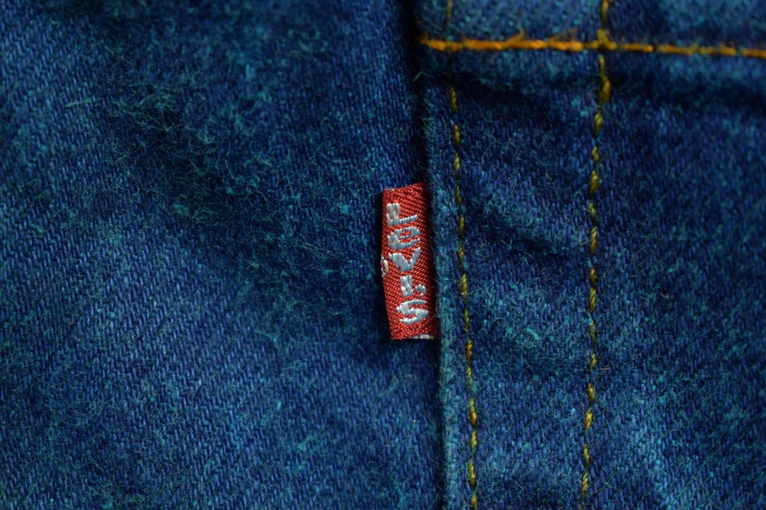 Vintage 1980s Blue Dyed Levi's Red Tab Denim Jeans Size 30 x 30.5