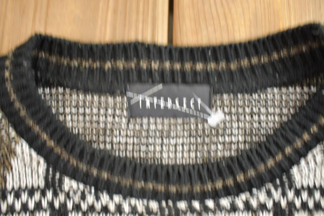 Vintage 1990s Intersect Knit Abstract Pattern Crewneck Sweater