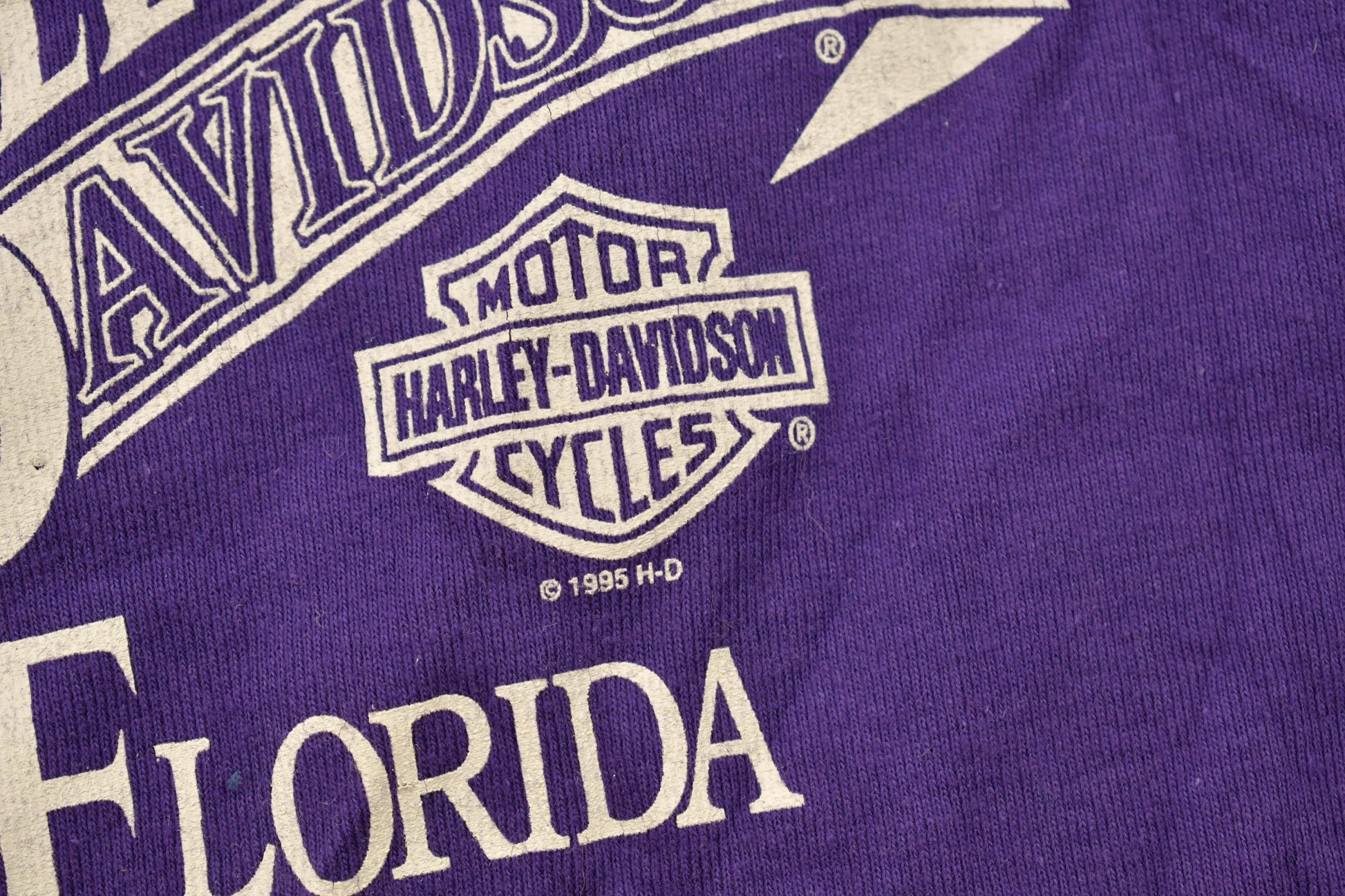 Vintage 1995 Harley Davidson Motorcycles Florida T-Shirt