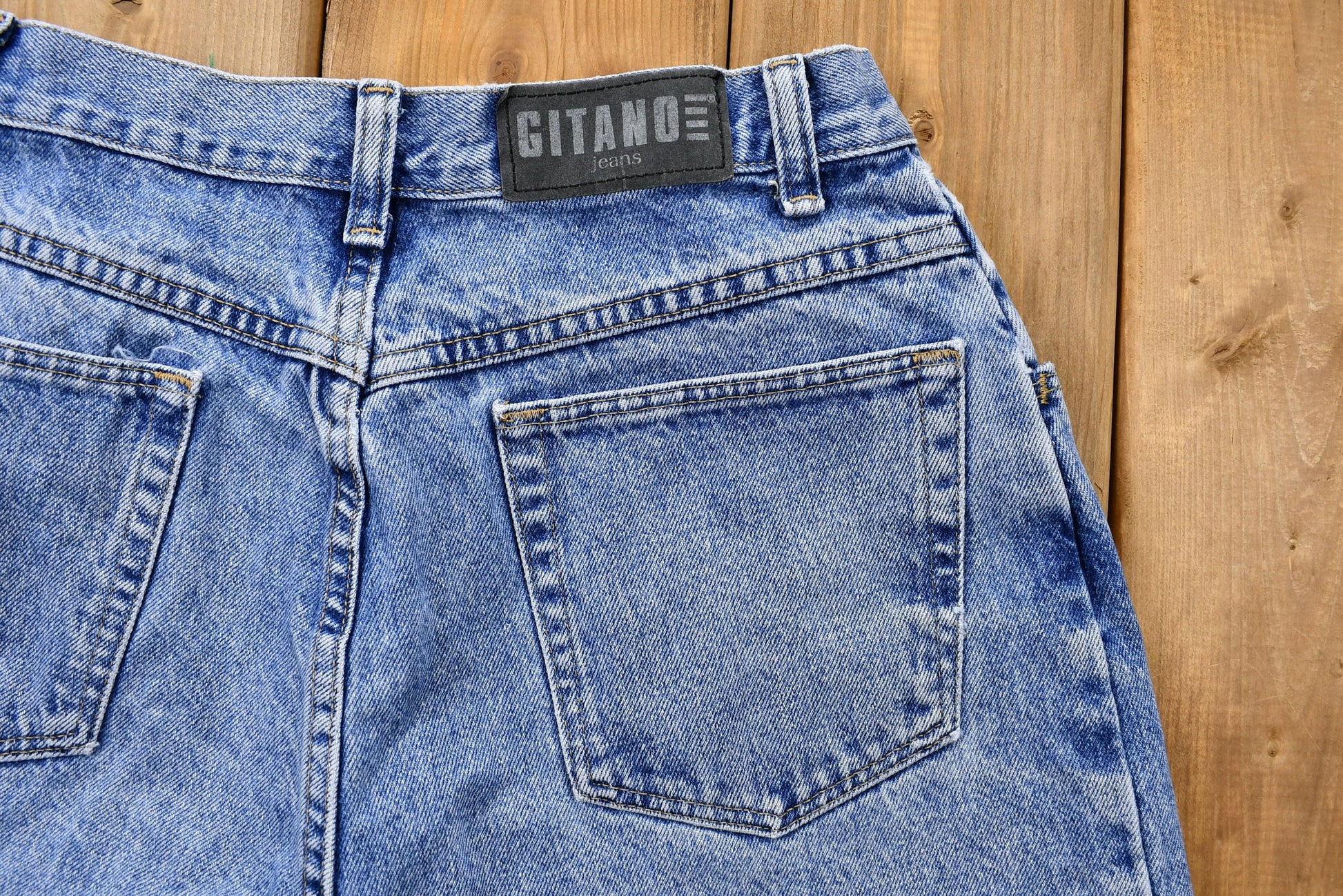Vintage 1980s Gitano Light Wash Tapered Mom Jeans
