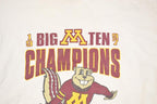 Vintage 1990s Golden Gopher Basketball Big Ten Champions Cartoon Graphic Print Souvenir T-Shirt Men's L