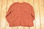 Vintage 1990s Peruvian Connection Abstract Knit Cardigan Sweater Women's M