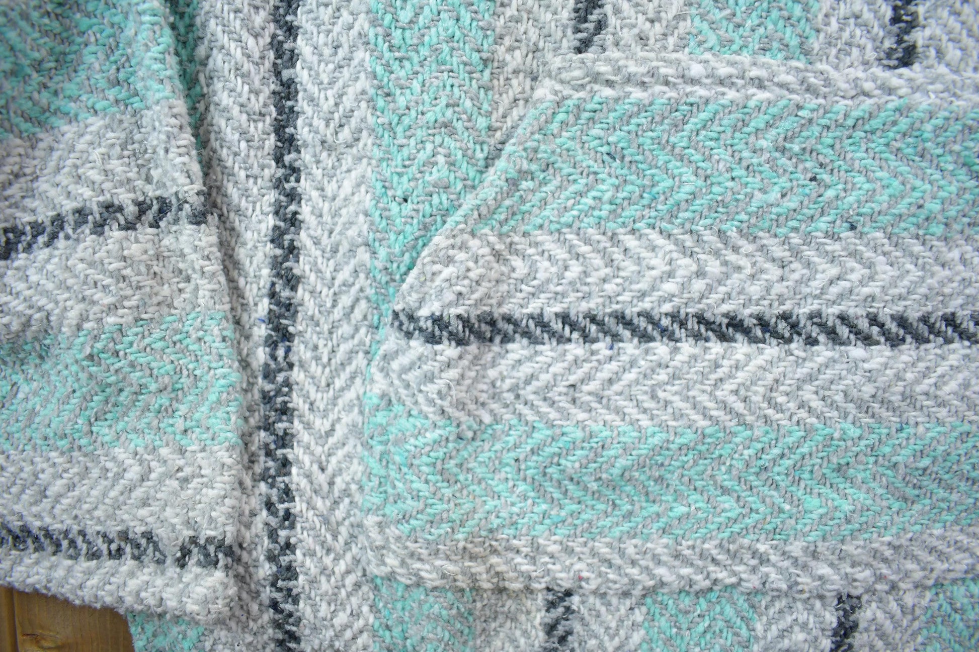 Vintage 1990s 3D Colored / Baja Joe / Cable Knit Poncho Sweater / Vintage 90s Crewneck / Abstract Patterns / Streetwear