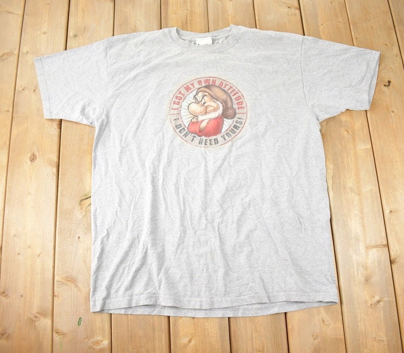 Vintage 1990s Disney Grumpy I Got My Own Attitude Graphic T-Shirt