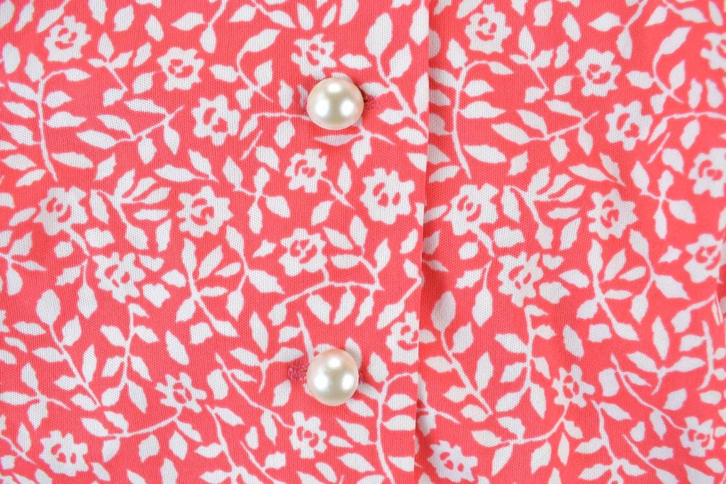 Vintage 1960s Floral Button Up Shirt
