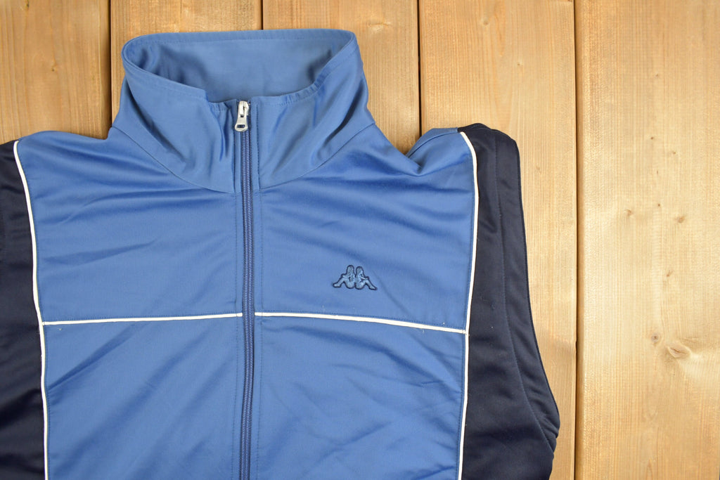Vintage 1990s Kappa Full Zip Sweatshirt / 90s Kappa / Athleisure / Streetwear / Vintage Kappa / 90s Zip Up Sweater / Convertible Vest