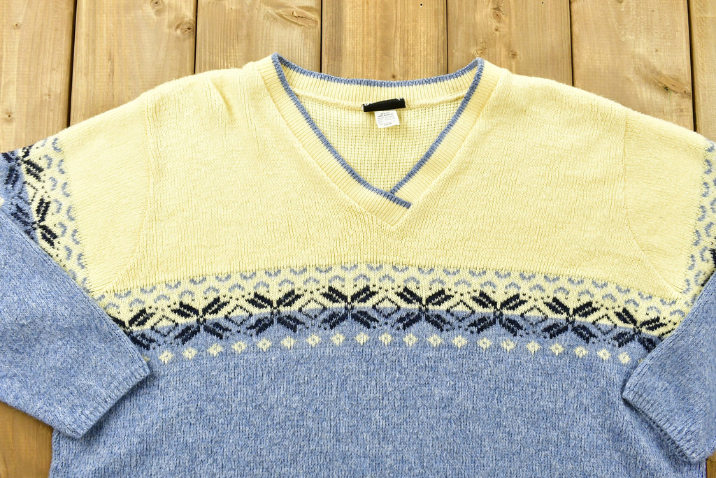 Vintage 90'S Knitted Sweater Made In USA