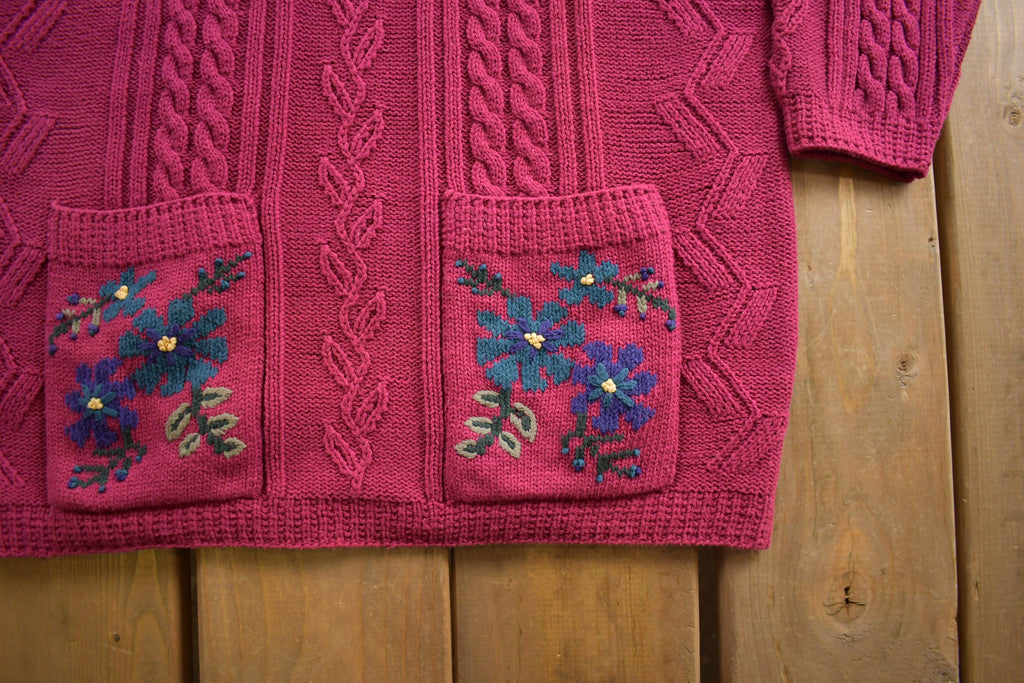Vintage 1990s Northern Traditions Wool Cable Knit Sweater