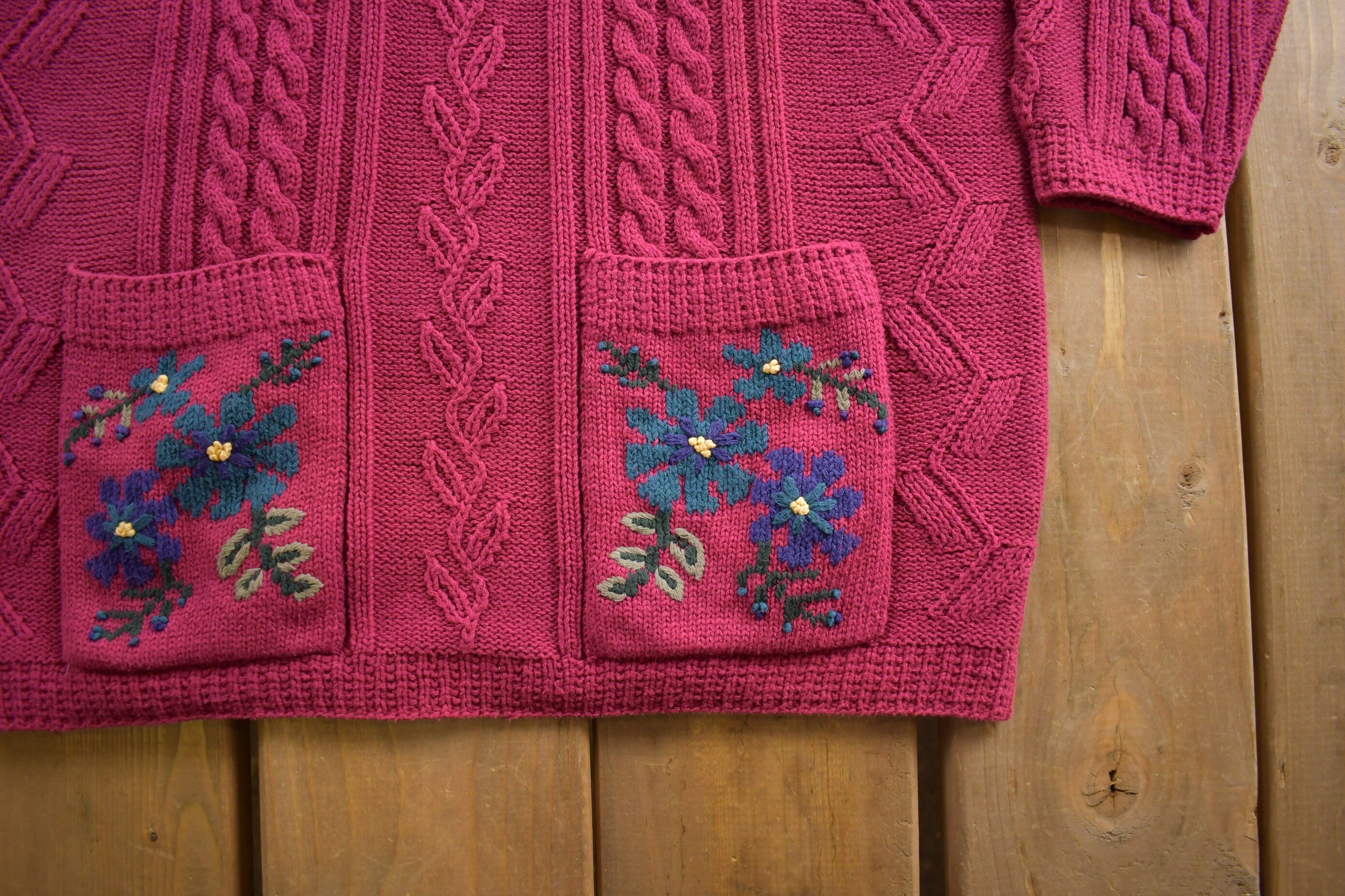Vintage 1990s Northern Traditions Wool Cable Knit Sweater