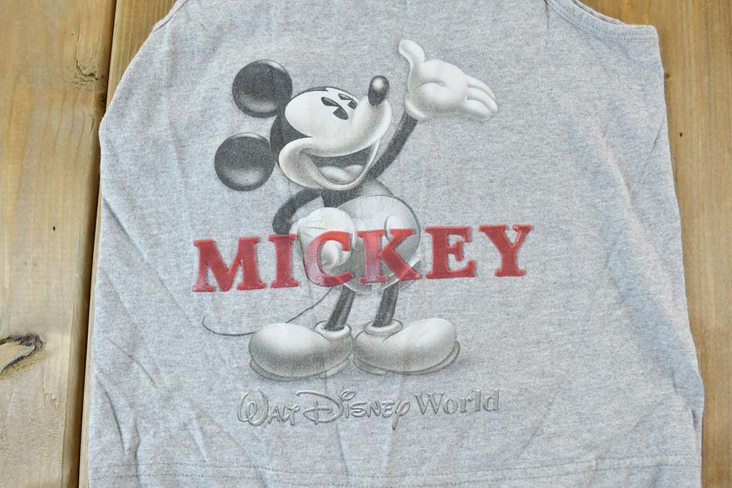 Vintage 1990s Mickey Mouse Disney Cartoon Promo Youth Tank Top