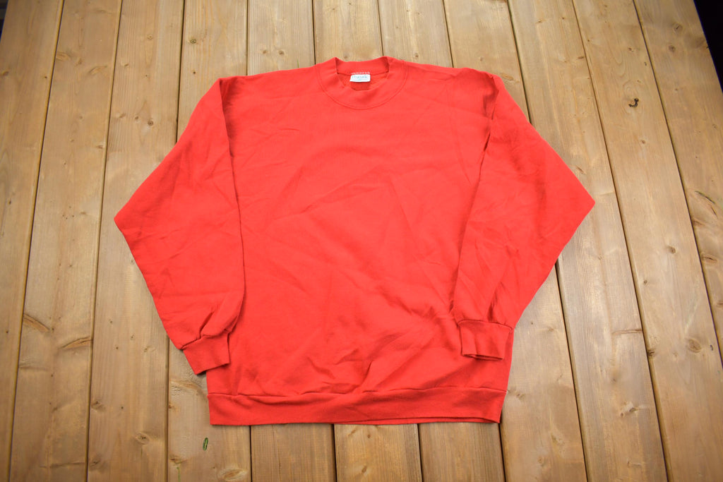 Vintage 1990s Peacock Red Crewneck Sweatshirt - XL