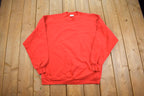Vintage 1990s Peacock Red Crewneck Sweatshirt - XL