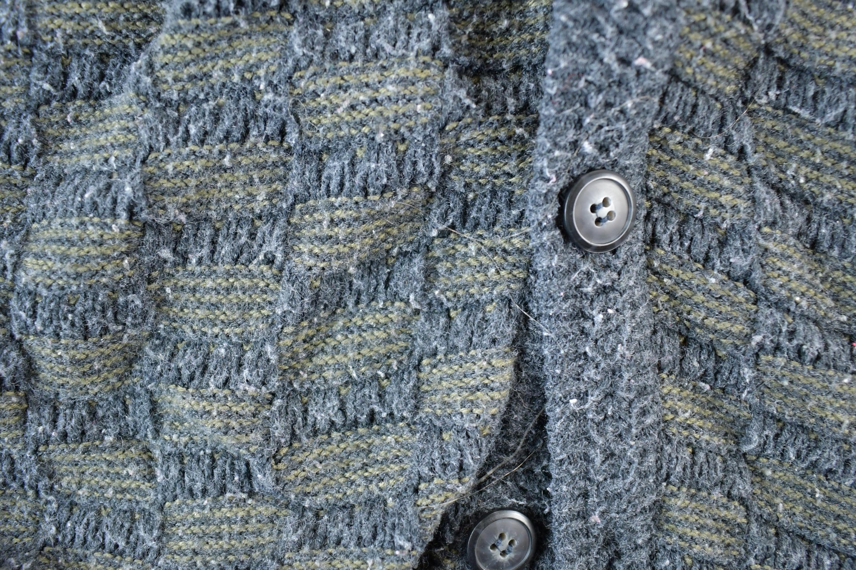 Vintage 1990s Jantzen Knit Abstract Pattern Cardigan Sweater Mens XL