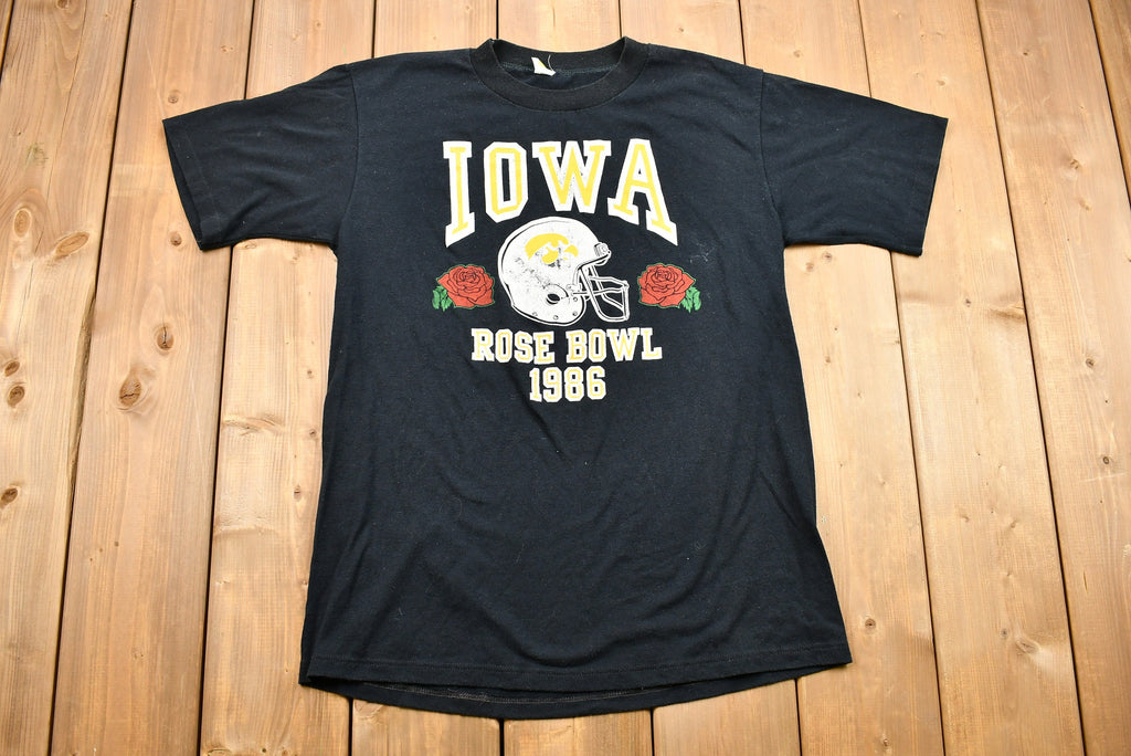 Vintage 1986 Iowa State University Rose Bowl Graphic T-Shirt