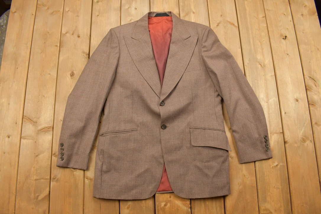 Vintage 1990s Brown Blazer Jacket