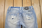 Vintage Y2K Miss Me Bedazzled Low Rise Jeans Size 26x31