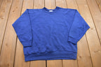 Vintage 1990s Blank Raglan Crewneck Sweatshirt /