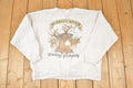 Vintage 1990s Buffalo River Big Buck Cartoon Outdoorsman Crewneck Sweatshirt Men's L