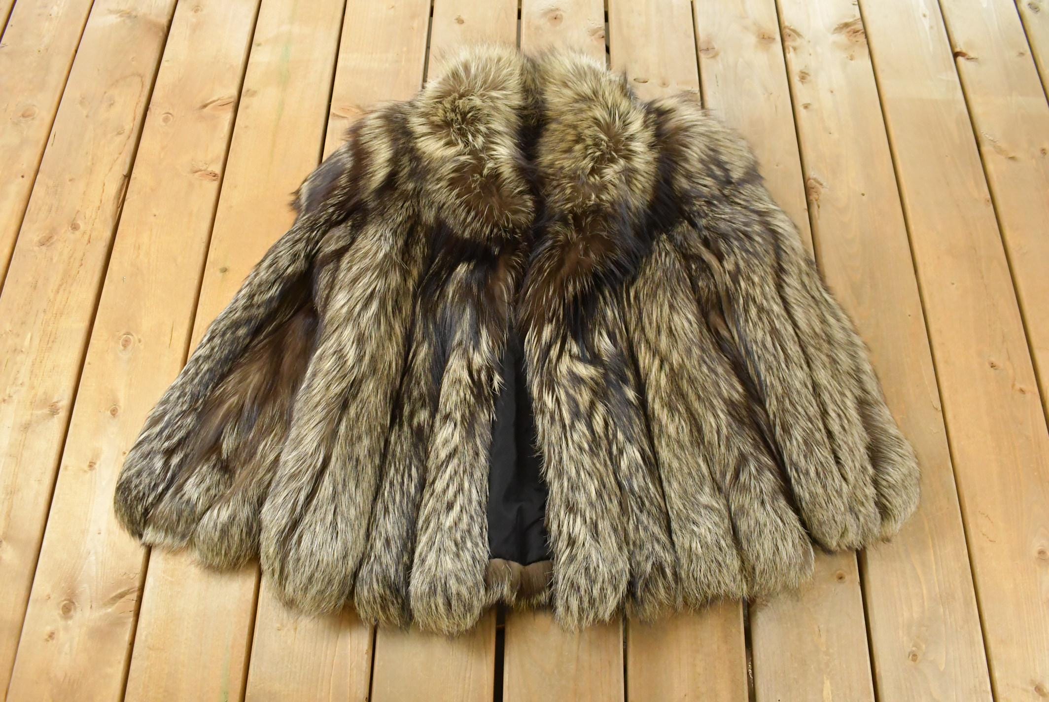 Vintage 1980s Saga Fox Fox Fur Jacket Adult Large