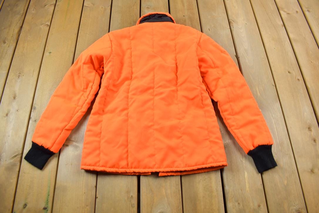 Vintage 1980s Patriot Industries Orange Hi Vis Jacket