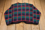 Vintage 1990s Plaid Knitted Sweater