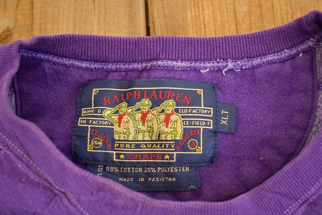 Vintage 1990s Chaps Ralph Lauren Souvenir Crewneck Sweatshirt Men's XL