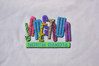 Vintage 1990s Jamestown North Dakota Neon Design Crewneck Sweatshirt