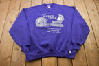 Vintage 1990s Russell Athletic No Mercy Tour Triway Football Crewneck Sweatshirt