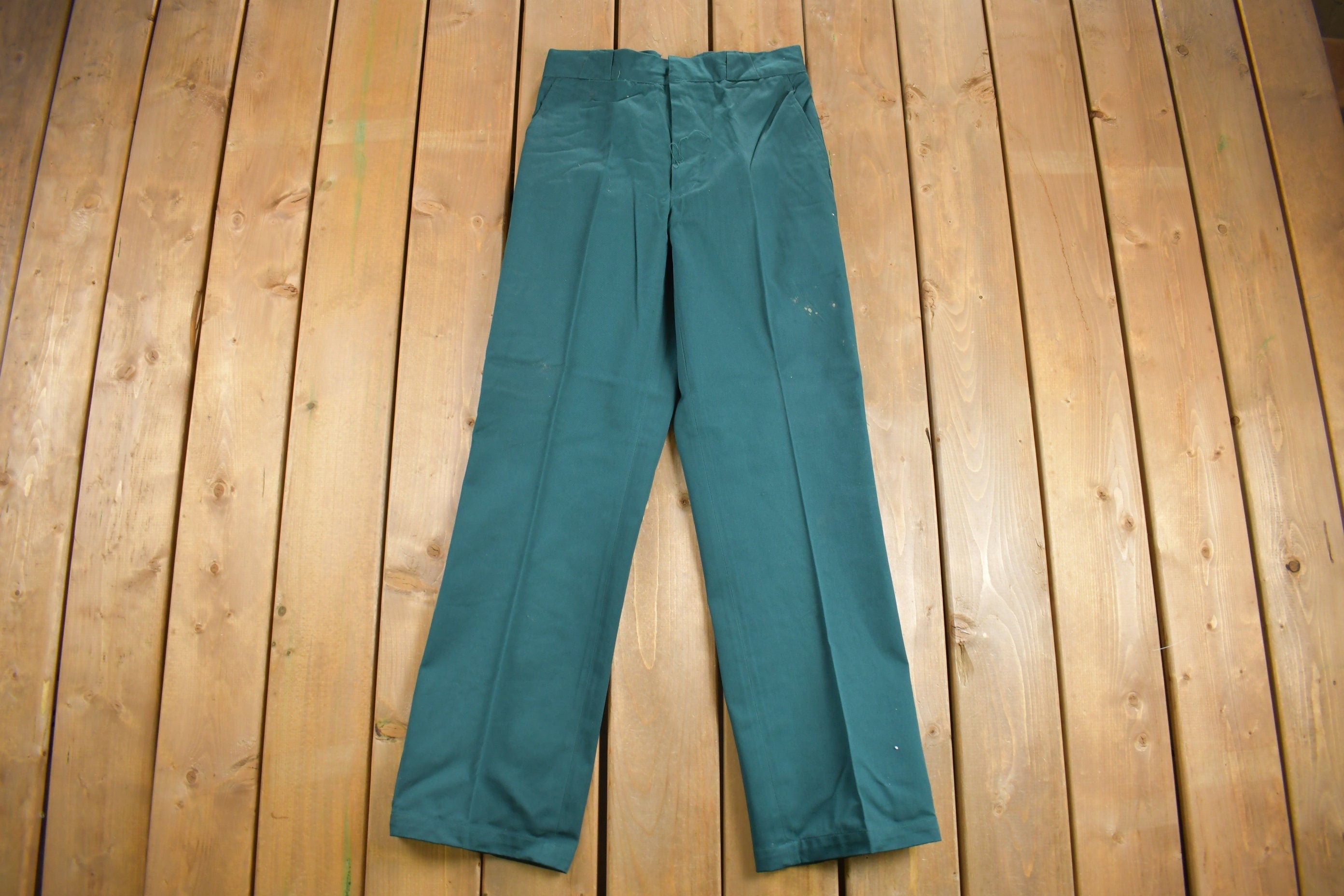 Deadstock Vintage 1960s Champion Pleated Trousers Size 31 x 32