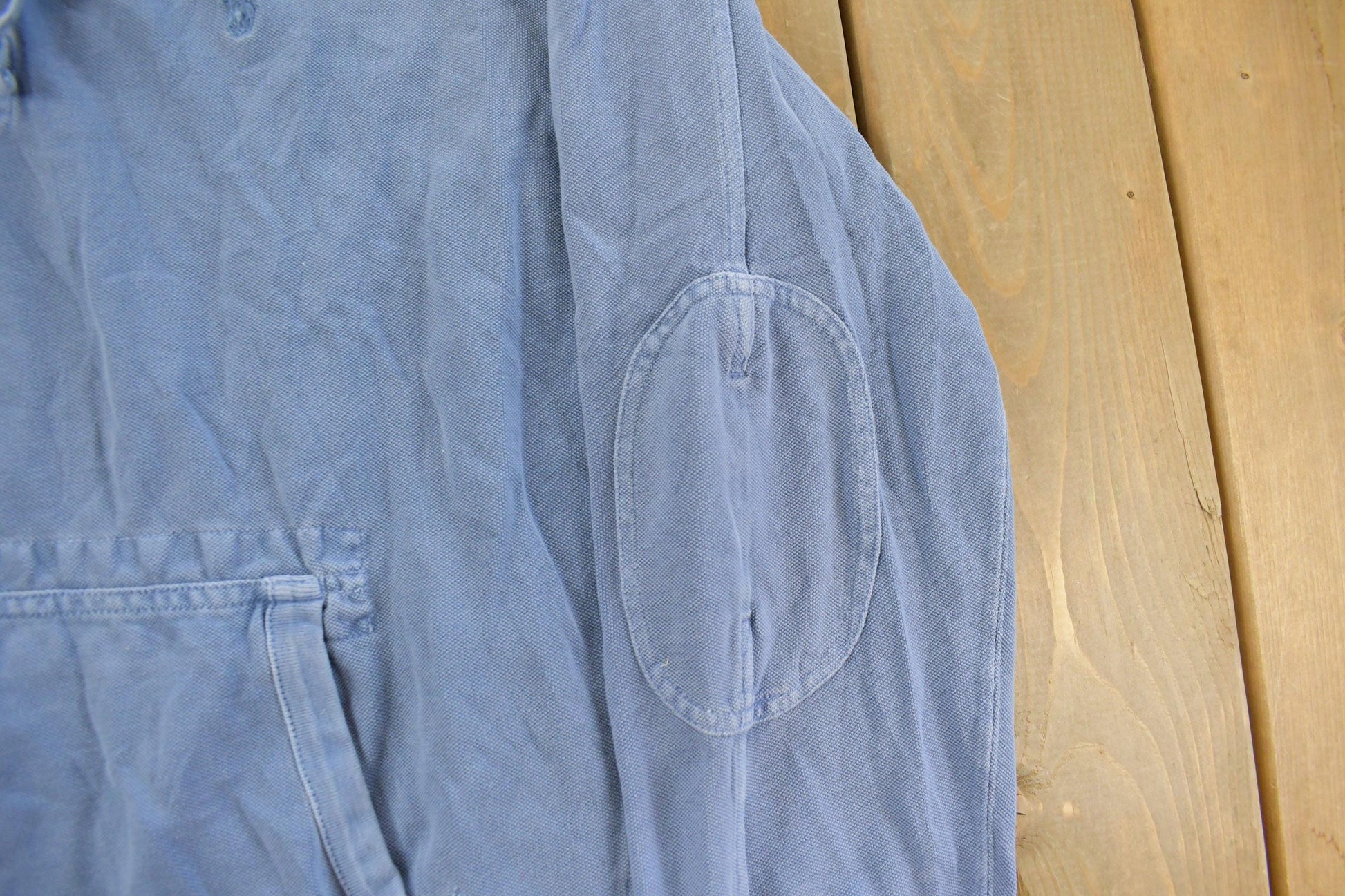 Vintage 1990s Polo By Ralph Lauren Henley Lightweight Hoodie Men's 2XL