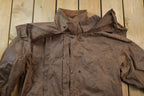 Vintage 1990s Australian Stockman's Dilskins Crazy Full Length Leather Trench Coat Made In Australia By Feathertop