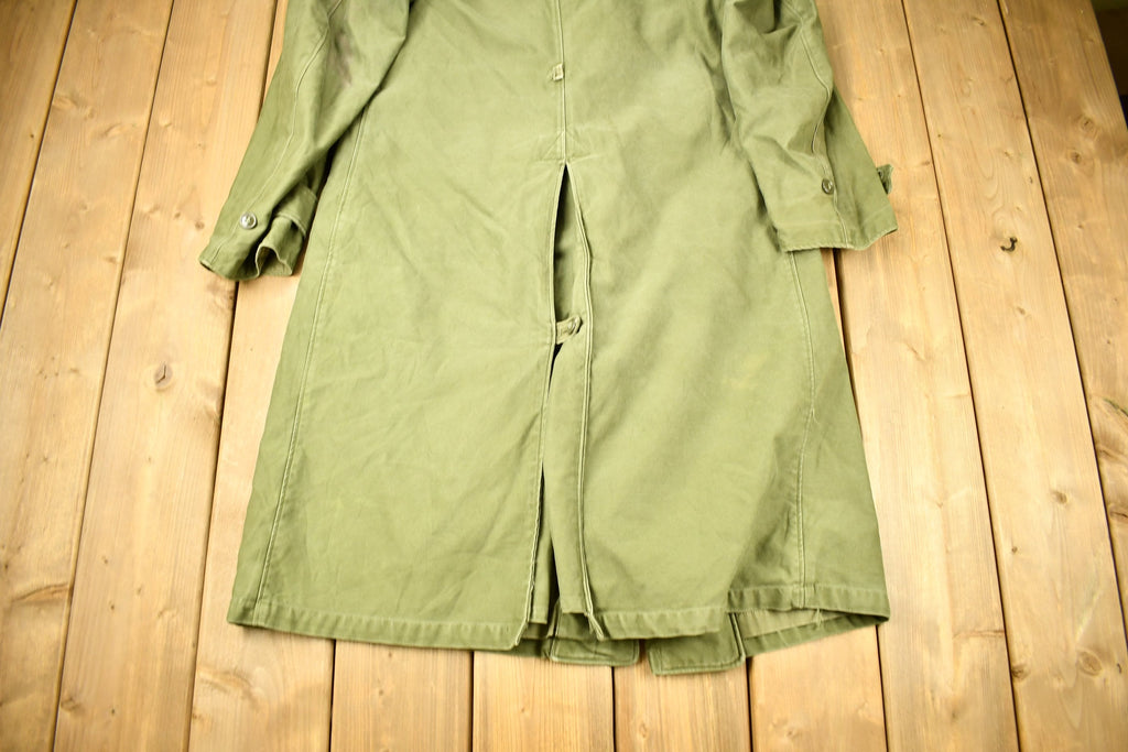 Vintage WW2 Military Button Up Trench Coat