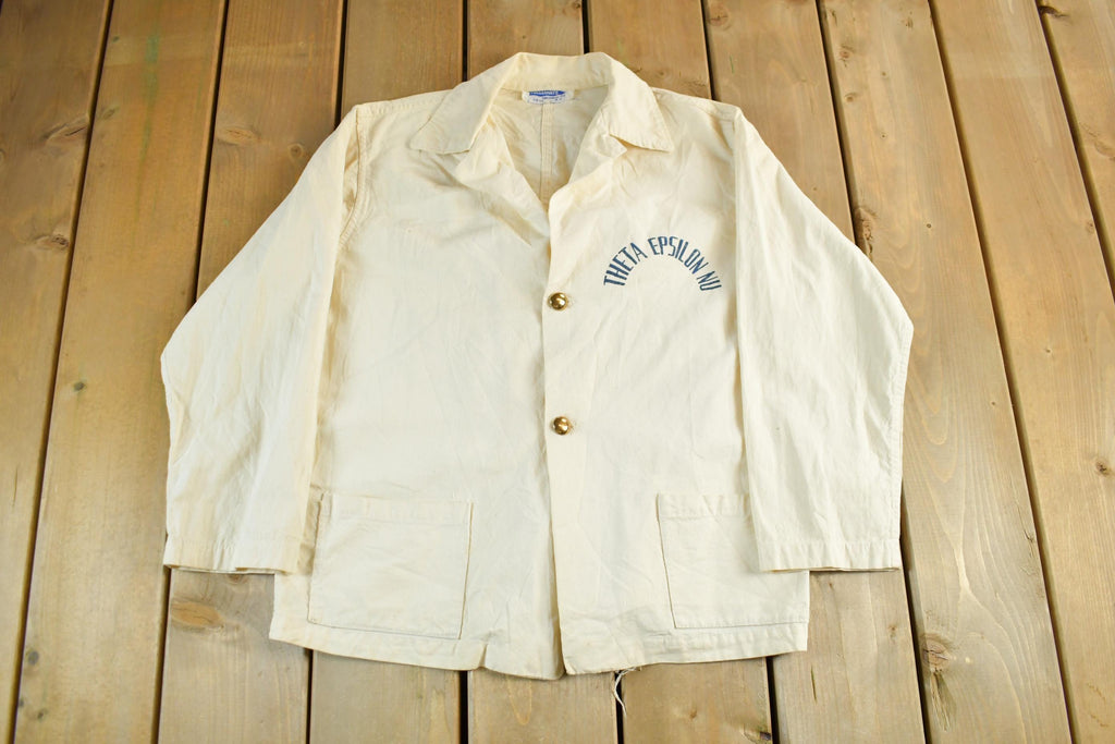 Vintage 1950s 1960s Collegiate Specialty Company of Troy Fraternity Jacket Men's Small