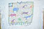 Vintage 1990s Minnesota Zoo Endangered Species Hanes Beefy T Souvenir T-Shirt